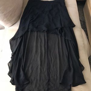 High to low mesh skirt